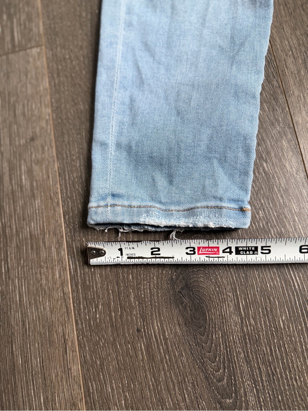 Women’s Light Blue Distressed Skinny Jeans Y2K - Picture 5 of 8